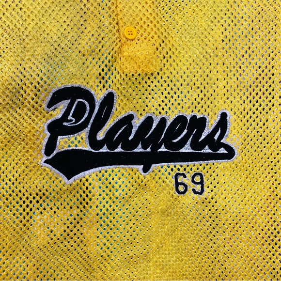 Vintage Playerz 69 mesh polo jersey shirt size Large - Picture 2 of 4